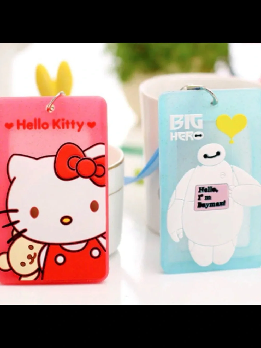 Cute Character Lanyard Card Holder